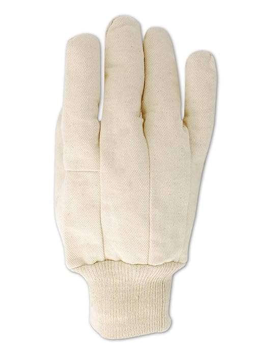 MAGID MultiMaster Lightweight Clute Cut Cotton Canvas Chore Gloves, 12 Pairs, Men's (Fits 9/Large), T83