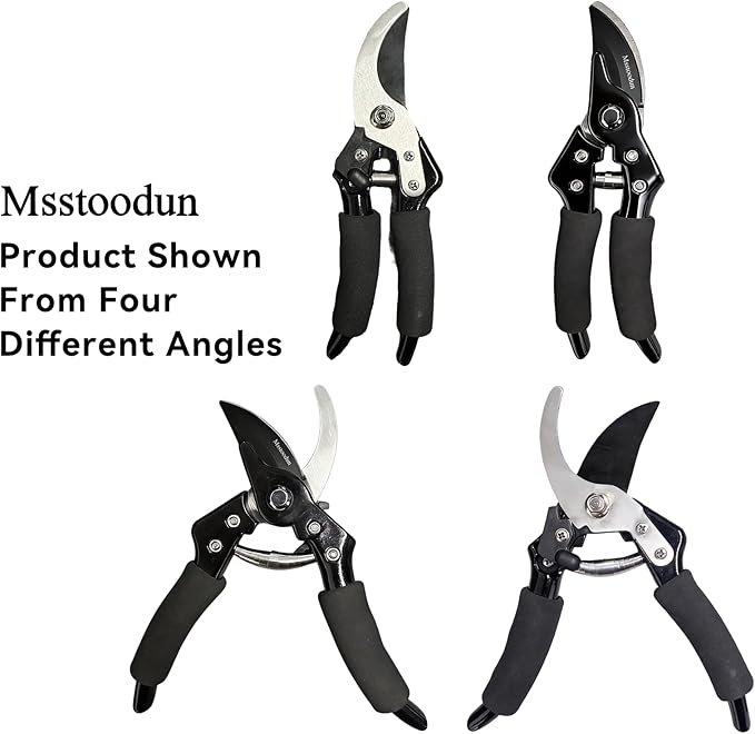 Garden Pruning Shears with Sharp SK5 Blade, Bypass Pruner with 5/8-Inch Cut Capacity, Plant Clippers for Roses, Shrubs & Small Branches