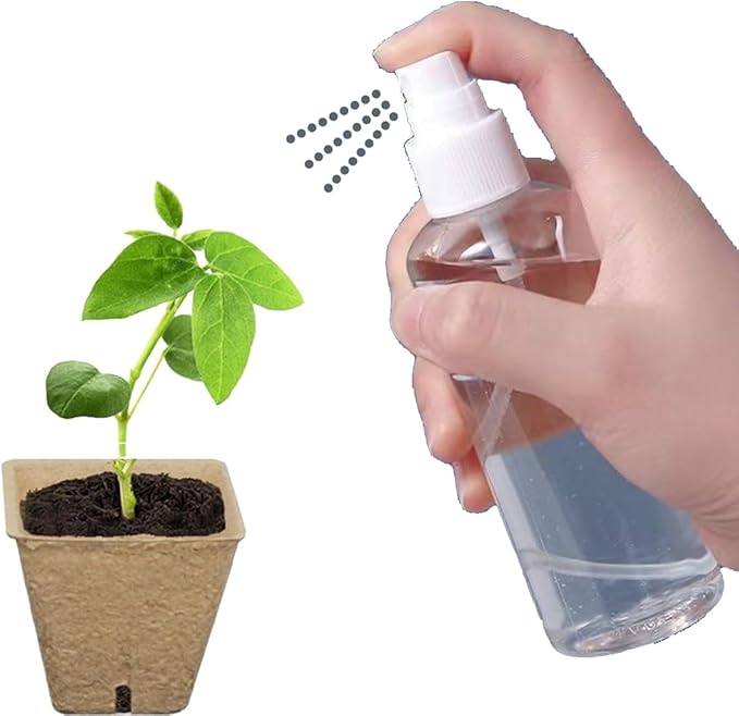 Seed Starter Kit with 100 Peat Pots for Seedlings Seed Starter Tray, 5 Plastic Growing Trays with Water Strainer 20 Plant Labels & 2 Garden Tools Outdoor or Indoor