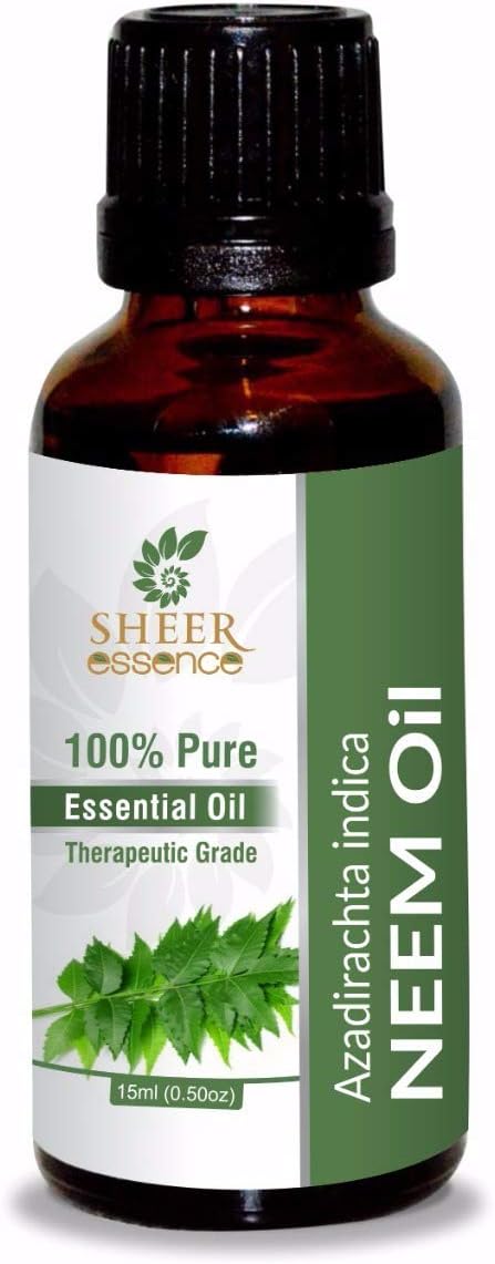 Neem (Azadirachta Indica) Essential Oil Natural & Pure, Cold Press, Unrefined Fresh 3.38 fl. Oz