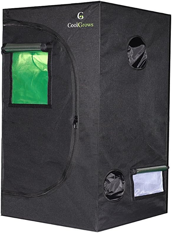 Bonnlo Grow Tent, Greenhouse for Cultivation, 600D Oxford Fabric, with Obeservation Window and Floor Tray, for Indoor Plant Growing, 36'' H, Black