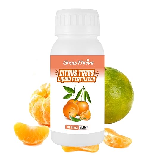 10oz Organic Citrus Probiotic Fertilizer - Natural Liquid Plant Food for Lemon, Fruit Trees & Vegetables - Promotes Root Growth & Green Leaves