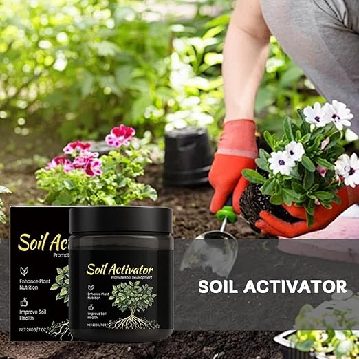 Water Soluble Soil Activator for Plants, Soil Conditioner to Loosen Compacted Dirt & Promote Root Growth, for Lawns, Gardens, Potted Plants, Vegetables & Flowers