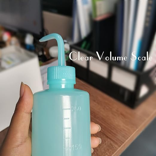 Valchoose Medical Squeeze Bottle 250ml, 8.5oz, Premium (Blue) Wash Bottle LDPE No Leaking （1Pack）