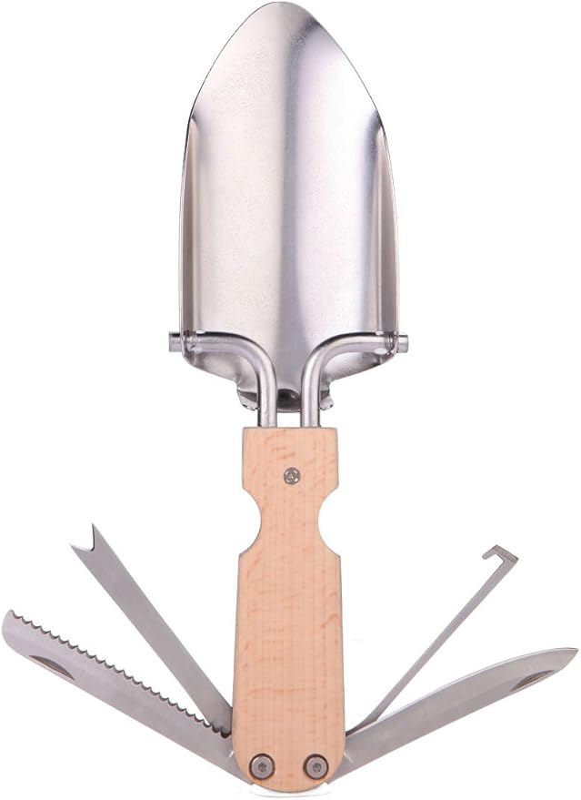 Kikkerland CD518 Pocket Trowel Multi Tool, Beige