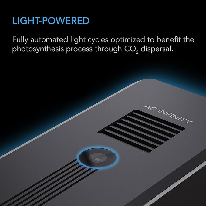 AC Infinity CO2 + Light Sensor, Exclusively Assists Controller AI+ Dynamically to Learn and Manage Equipment; CO2 Data Tracking Enables Smart Fan Programming for Optimized FAE, Day & Night Scheduling
