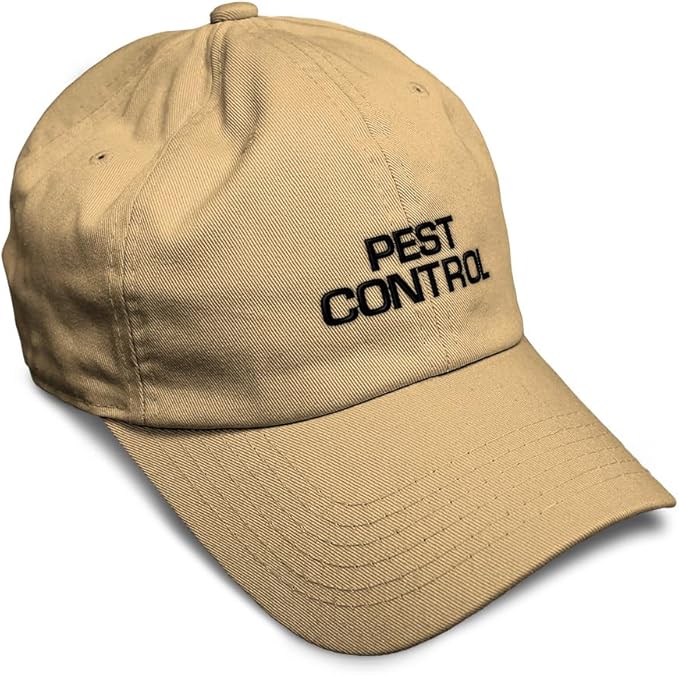 Custom Soft Baseball Hat Embroidered Dad Hat Pest Control Occupation B Embroidery Men & Ladies Baseball Cap