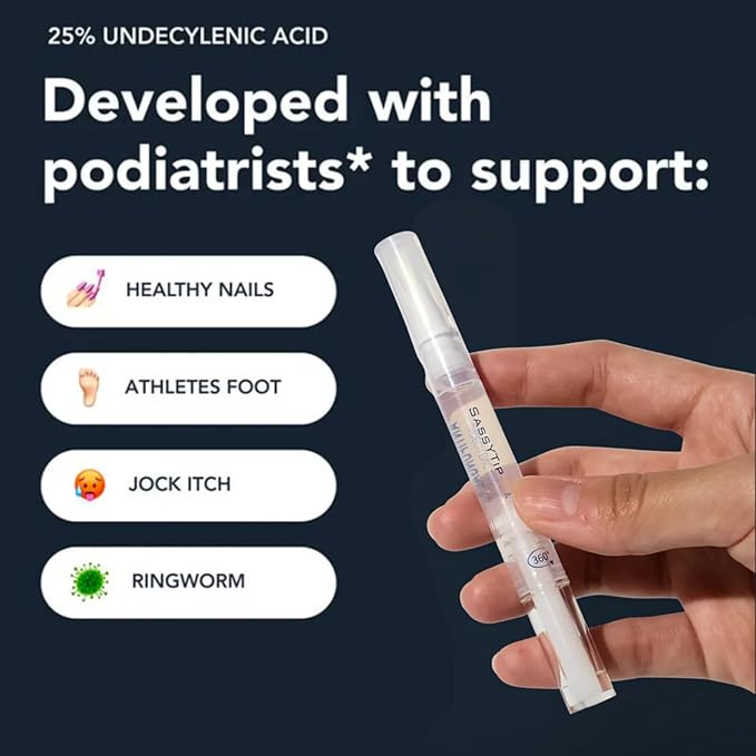 Fungal Nail Pen, Extra Strength Toenail Repair Pen for Discolored & Brittle Nails, Fast-Acting Plant-Based Formula with Easy Application, Nail Repair Pen for Toenail (3pcs)