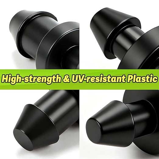 120 Pack 1/4" Drip Irrigation End Plug Fittings：1/4'' Drip Barbed End Cap Connectors for 1/4 Inch Irrigation Tubing Goof Plugs for Garden Drip Line Systems