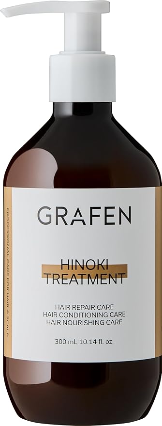 GRAFEN Hair Treatment for Damaged Hair – Deep Repair & Moisturizing Conditioner – Lightweight, Non-Greasy Formula with Natural Oils – 2.71 fl.oz / 500ml (Hinoki)