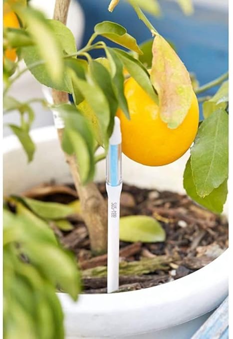 IPPINKA Sustee Aquameter, Set of 4, Plant Soil Moisture Sensor, (White, Medium)