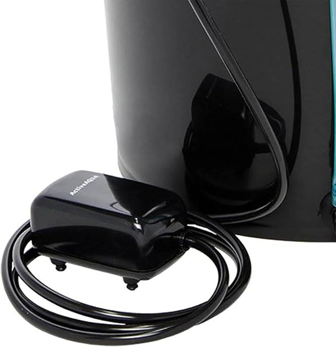 ACTIVEAQUA RS5GAL4SYS Root Spa 5 Gallon Hydroponic 4 Bucket Deep Water Culture Grow Kit System with Multi-Purpose Air Hose and Air Pump, Black