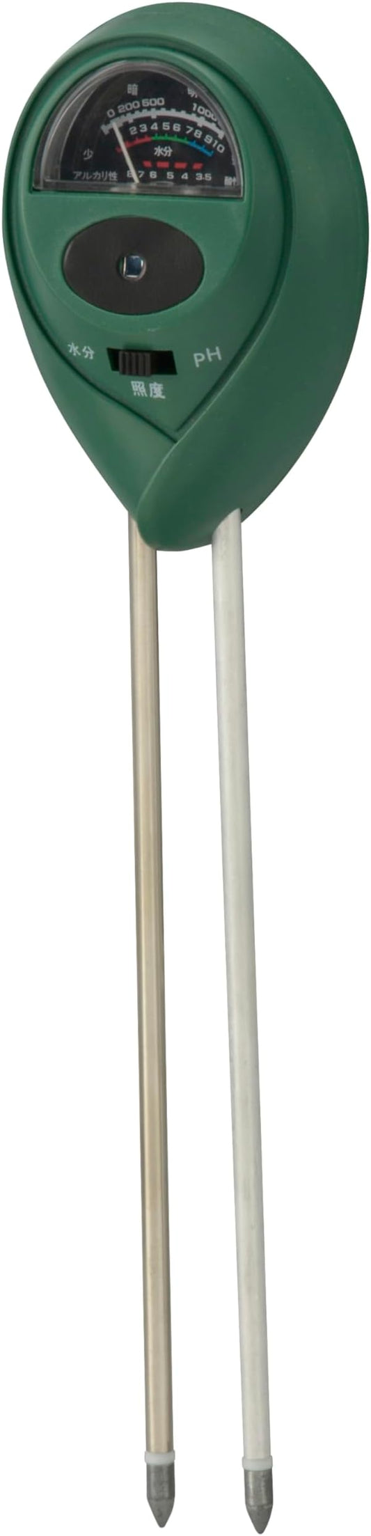 Ohm Electric SL-YG04SM2A 08-7004 PH Measuring Instrument, Soil Moisture Meter, Illuminance Measuring Instrument, Plug-In Type, Garden Measuring Tool, No Batteries Required, Soil Meter, Soil Measuring