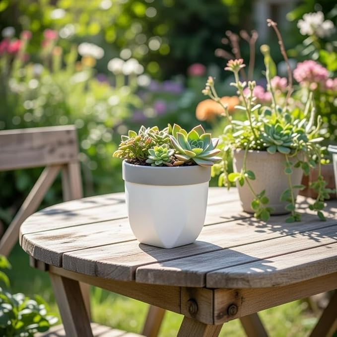Hosley Grower Versa Pot Planter, 5 Inch - Perfect for Home Decor, Kitchen Decor & Planters for Outdoor Plants, Ideal for Office, Weddings, Floral Arrangements & Spa Settings
