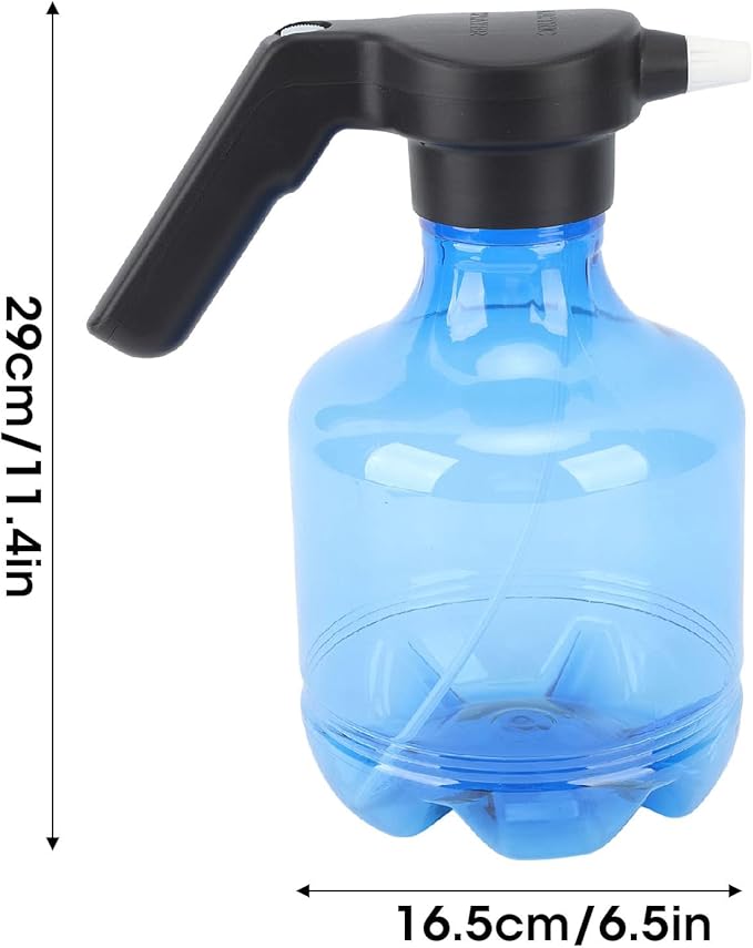 Tyenaza Electric Spray Bottle, 3L Rotating Nozzle Automatic Garden Sprayer Can 800mah USB Rechargeable Continuous Spray Bottle for Garden, Fertilizing, Cleaning(Blue)