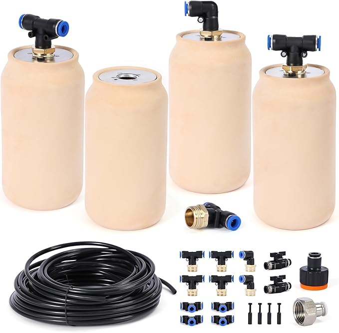 4pcs Olla Watering System 17oz Plant Self Watering Garden Watering System 3.1x3.1x6IN Irrigation System Automatic Plant Watering Devices for Garden Patio Garden Watering System Olla Watering Pot