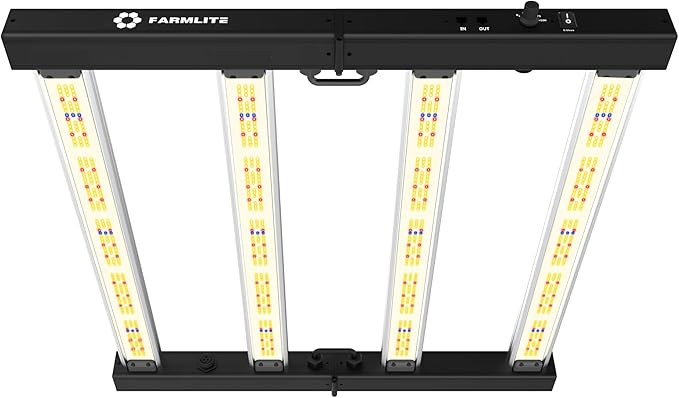 FARMLITE LED Grow Lights for Indoor Plants Full Spectrum Growing Light Bar Plant Hanging Growing Lamps Seedling Daisy Chain Dimmable Board 4x4ft Coverage (260watts)
