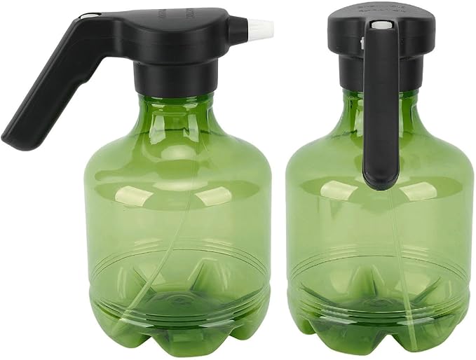 Tissting Electric Spray Bottle 3L Green Rechargeable Battery Powered Garden Sprayer - Rotating Nozzle Automatic Watering Can for Plants Lawn Home Cleaning Pet Cooling Air Humidification