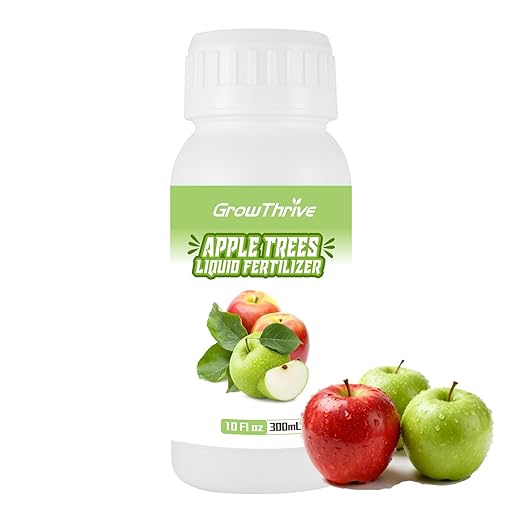 10oz Organic Apple Tree Fertilizer - Microbial Probiotic Liquid Plant Food for Indoor & Outdoor Fruit Trees, Root Booster & Leaf Revivifier, 1:400 Concentrated