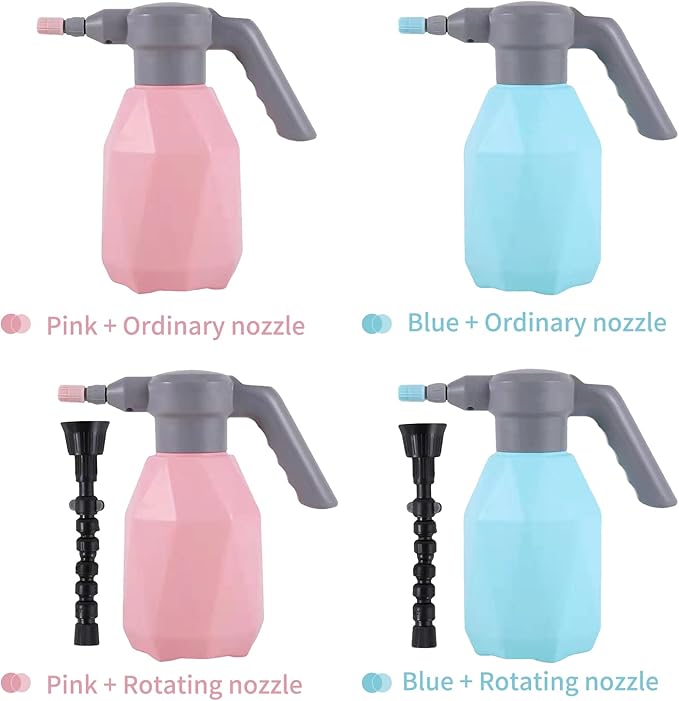 Yosoo 2L Electric Plant Spray Bottle, USB Rechargeable Garden Sprayer with Adjustable Spout and One Button Operation, for Indoor Outdoor House Flower Grass Watering (Type 1)