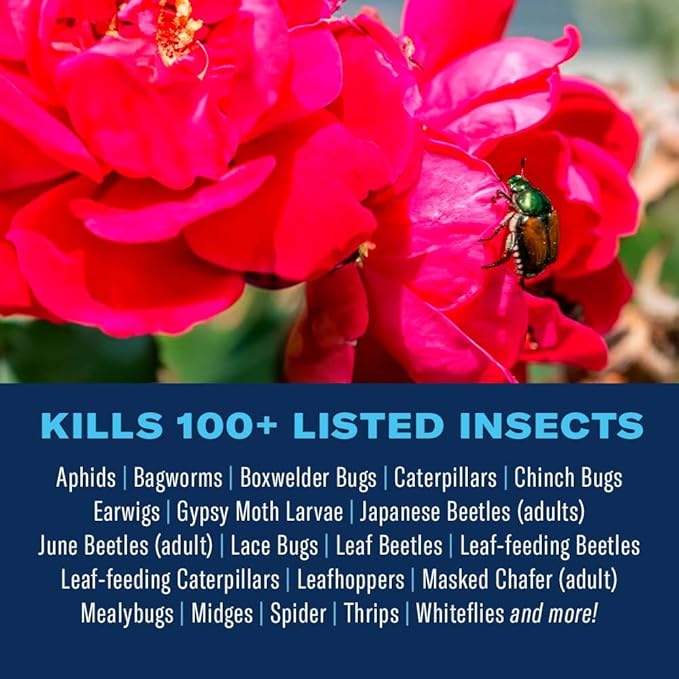 BioAdvanced Rose and Flower Insect Killer, Ready-to-Use, 24 oz, Plant Bug Spray
