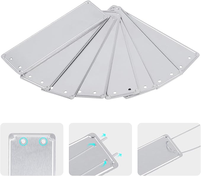 Metal Plant Labels, Aluminum Plant Tags, Aluminum Plant Label for Seedlings Garden Tree, Double Sided Write on Labels for Outdoor, Waterproof Metal Tags（50 Pcs）