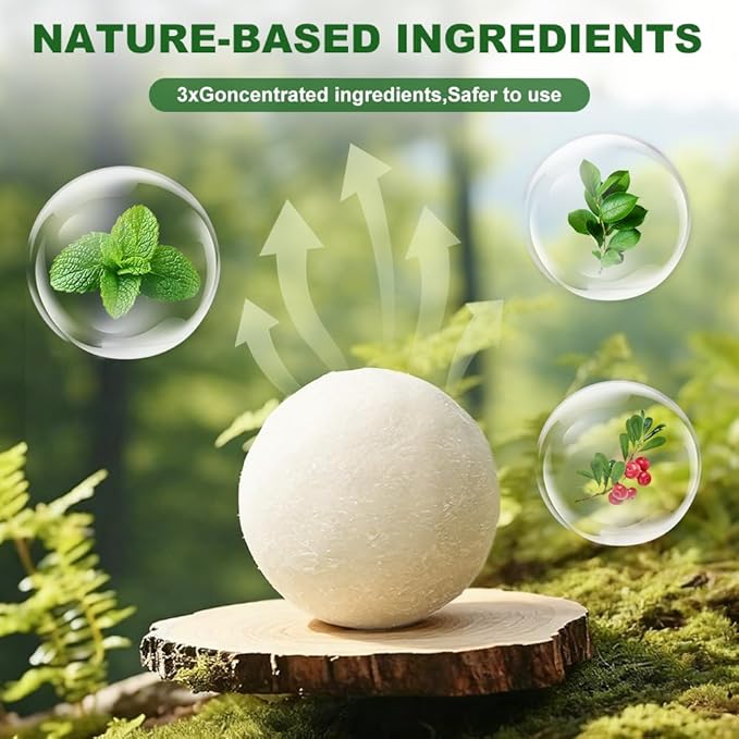 Mouse Rodent Repellent-Peppermint Oil Insect Repellent Balls Repels Rats, Squirrels & Spiders, Ants, Roach and Rodents,Pest Control for Indoor/Outdoor, Garage, Attic & RVS Protection