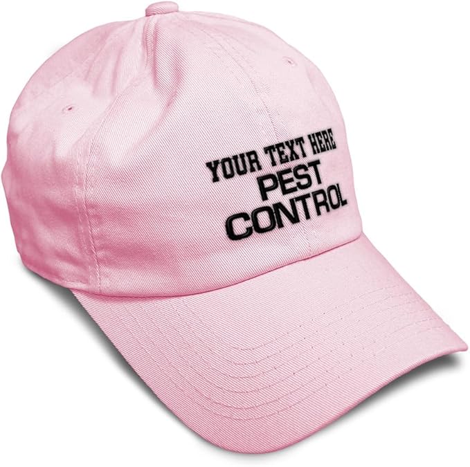 Custom Soft Baseball Hat Embroidered Dad Hat Pest Control Occupation B Embroidery Men & Ladies Baseball Cap