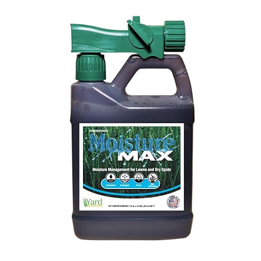 Moisture Max Lawn Moisture Manager – Humectants + Surfactants + 4% Sea Kelp – Improves Water Retention & Root Growth – Yard Mastery Liquid Lawn Treatment 1 Quart 32 Ounces – Covers 5,333 sq ft