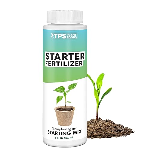 Starter Plant Fertilizer – Liquid Plant Food for Reduced Transplant Shock, Faster Root Establishment & Healthy Early Growth, 8 oz