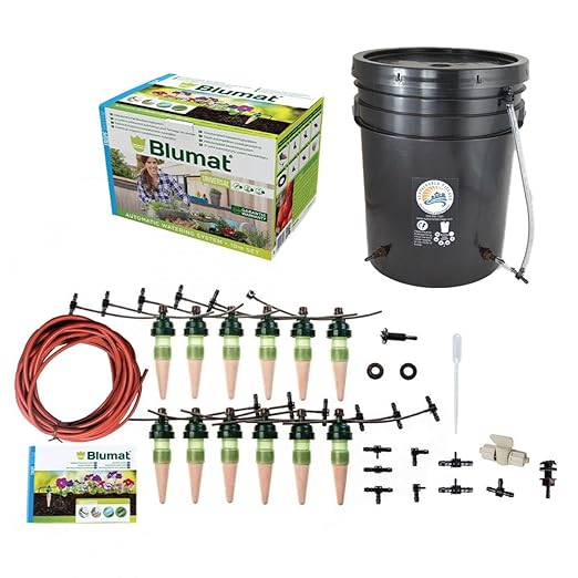 Blumat TROPF Medium Deluxe Irrigation Kit (12 Pack), Water Up to 12 Plants | Automatic Watering System | Garden, Patio, Hanging Baskets, Raised Bed, Greenhouse | Sustainable Outdoor System