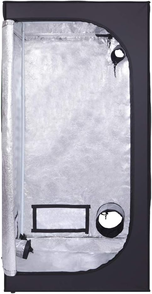 MallMall 32"x 32"x 63" Indoor Hydroponics Mylar Grow Tent Room