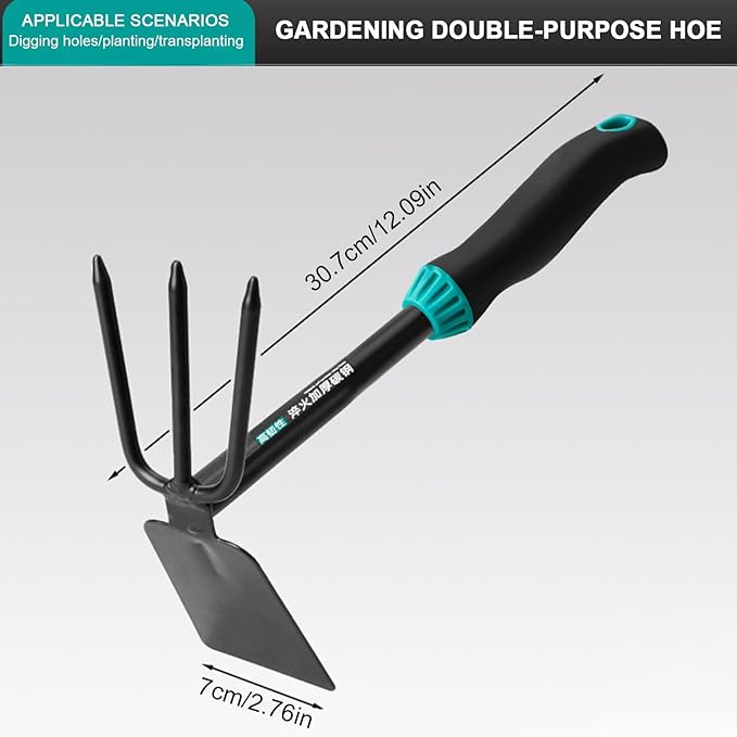Premium Garden Trowel, Hand Tool for Planting, Stainless Steel Small Shovel with Ergonomic Handle, Transplant Shovel for Flowers Vegetables and Greenhouse Use, Digging Rake for Backpacking