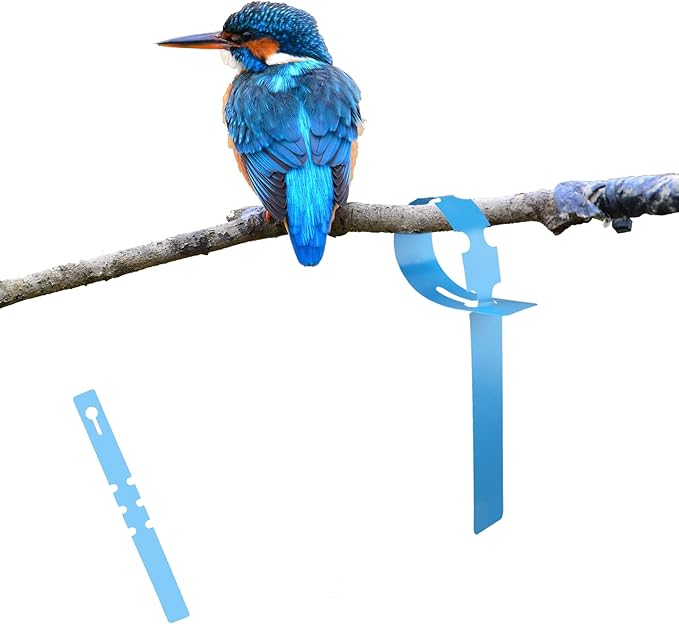 DaTpuik 100Pcs Plant Tags Wrap Around Tree Tags Markers, Removable,Adjustable Garden Labels Plant Tags(8.27"x0.8", Blue)