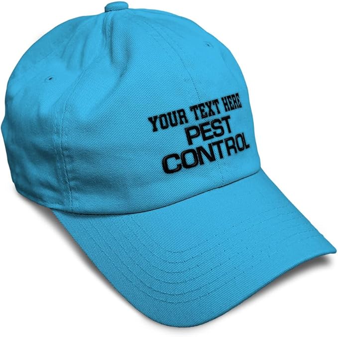 Custom Soft Baseball Hat Embroidered Dad Hat Pest Control Occupation B Embroidery Men & Ladies Baseball Cap