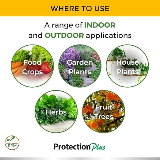 Environmental Plant Management Protection Plus Concentrate | Oil-Free Contact Insecticide for Plants | Kills Aphids, Whiteflies, Spider Mites & Other Soft-Bodied Pests | Natural | Indoor & Outdoor Use