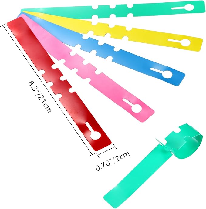 Foraineam 1000 PCS Plant Labels 5 Colors Wrap Around Hanging Tree Tags, Adjustable Plant Tags Markers Waterproof Nursery Garden Labels