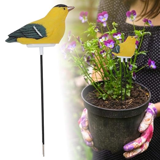 Soil Sensor - Meter - Hygrometer - Plant Water Monitor - Singing Alarm Function - Planting Enthusiasts - for Indoor & Outdoor Garden(Battery Included)(Yellow)