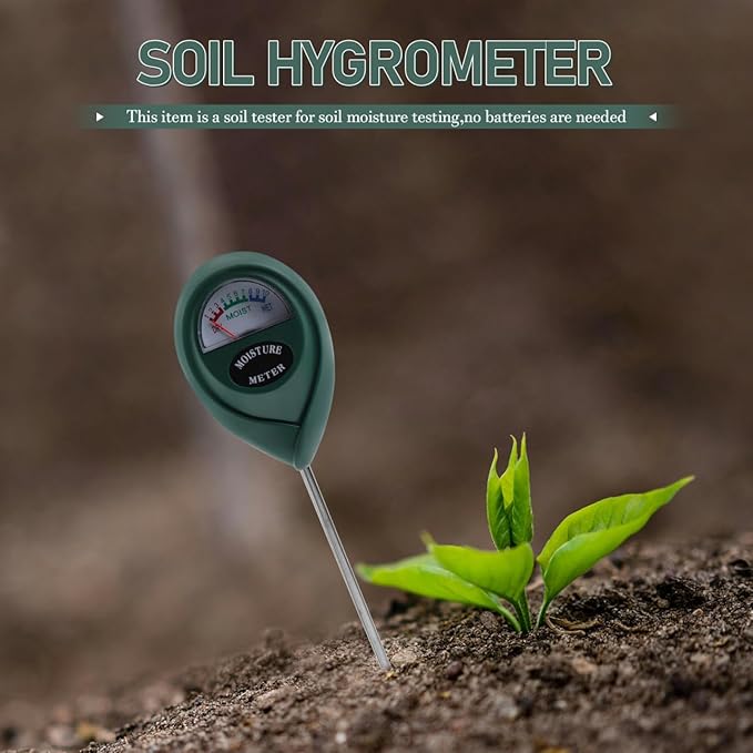 VICASKY Soil Moisture Meter Deep Use Hygrometer Sensor Water Monitor Indicator for Garden Farming Lawn Indoor and Outdoor No Batteries Required 10.43 Inch