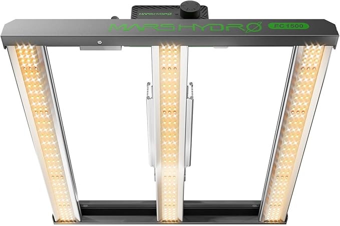 MARS HYDRO FC1500 EVO 150W, Samsung LM301H EVO LED Grow Light 2.3x2.3 ft Coverage Full Spectrum Daisy Chain Dimmable Bar Style Grow Lamp for Indoor Plants