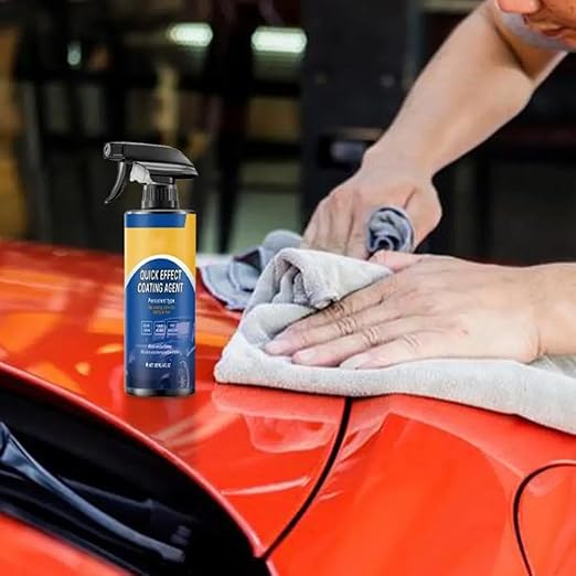 Car Coating Spray for Auto Shine – Water-Repellent Quick Detailer Spray for Car Paint, Glass & Trim, Leaves Glossy Finish