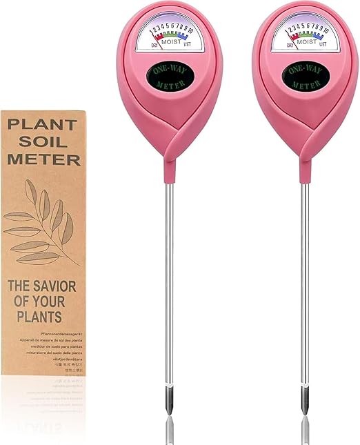 Soil Moisture Meter, Garden Plant Water Meter, Plants Moisture Meter, Lawn Soil Tester, Soil Water Gauge for Potted Plants, Plant Moisture Monitor No Battery Required Free Plant Watering Guide