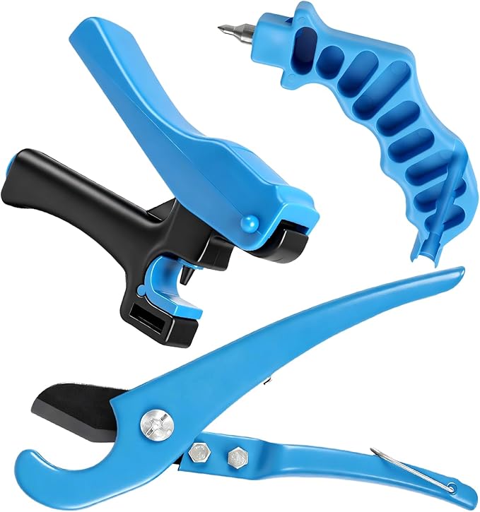 RedChili 3PCS Drip Irrigation Hole Punch Tubing Cutter Tool, 2 in 1 Hole Punch & Tubing Cutter Set Drip Line Hole Puncher Tool for 1/4 Inch Barbed Fitting Insertion for Garden Drip Tubing System