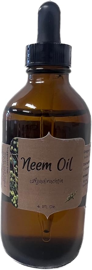 Neem Oil for Skin Care and Plant Care, Azadirachtin, 4 Fl Oz