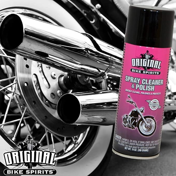 Original Bike Spirits Spray Cleaner and Polish - 14 oz (Case of 12) - 1039615 - Can to Make Any Vehicle Shine, Cleans, Polishes and Protects