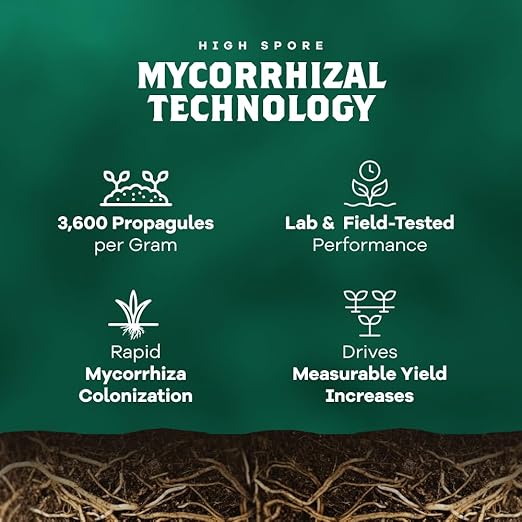 DYNOMYCO Spark Mycorrhizal Fungi, 6oz Wettable Powder – 3-In-1 Root Enhancer Turbocharges Nutrient Uptake & Yield – Treats 25 Plants, Indoor/Outdoor Bio-Stimulant – Dissolves Fast in Seed Starter Soil
