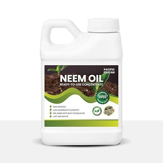 Ready-to-Use Neem Oil Concentrate, Unscented - 100% Organic, High Azadirachtin Content, Just Add Water (16 oz)