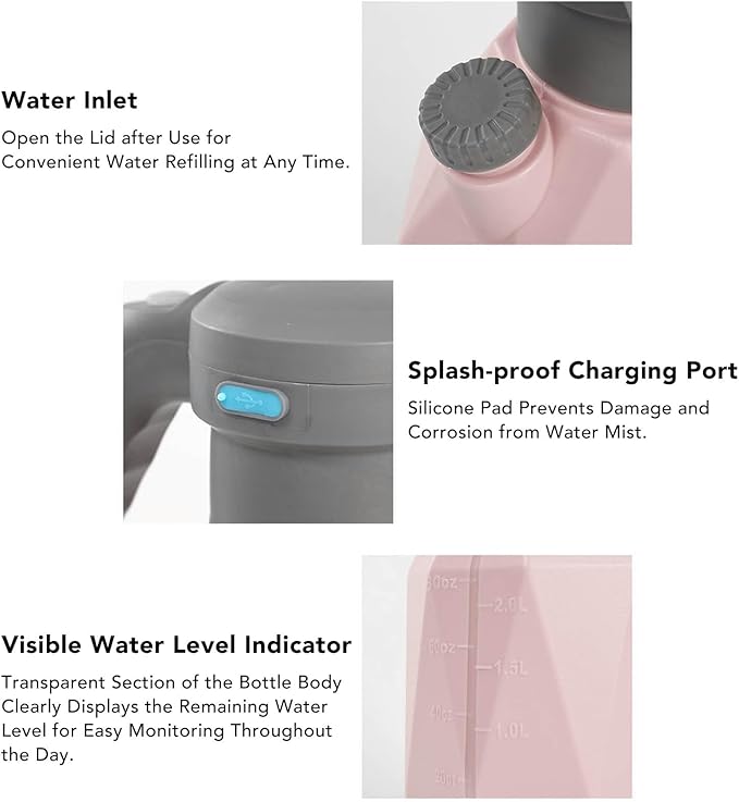 3L Electric Spray Bottle, Plant Mister Automatic Watering Can Rechargeable Battery Powered Sprayer for Garden Indoor Outdoor Plants Cleaning (Standard)