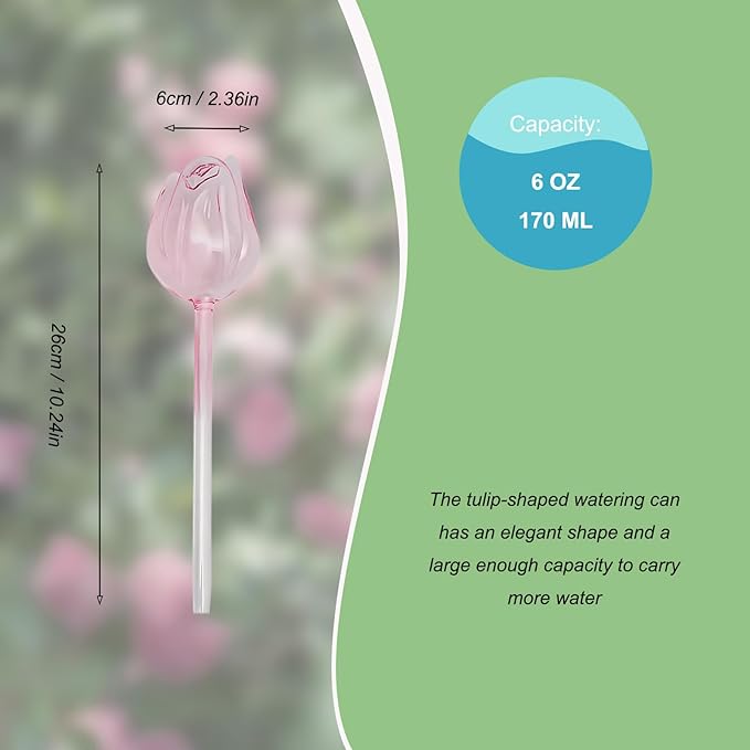 4 Pack Self-Watering Globes for Plants, Automatic Watering Bulbs for Indoor Outdoor Plants, Plant Watering Spikes for Vacation