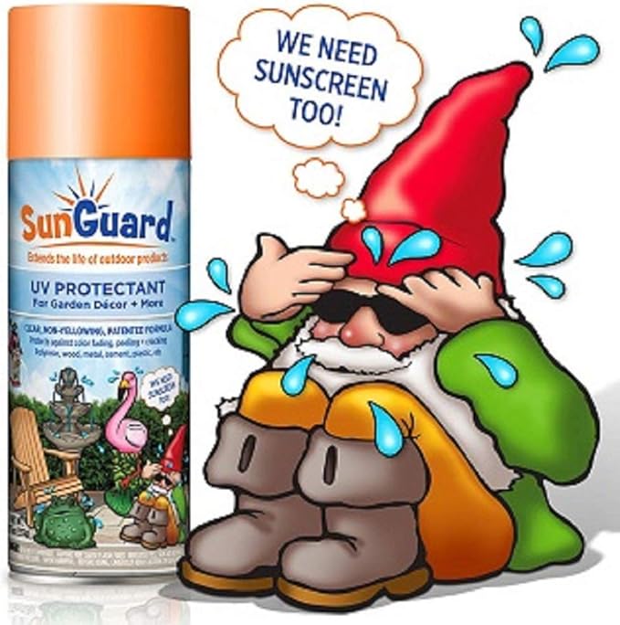 SUNGUARD UV Protectant Spray for Outdoor Decor, Furniture & More (2-Pack) Prevents Fading Peeling and Cracking